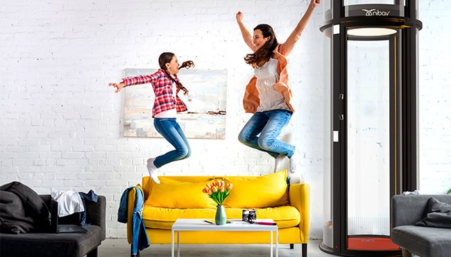air driven Premium Home Elevators - Nibav Lifts